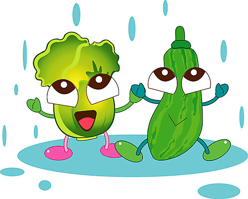 EPS 클립아트 식물 캐릭터 채소 일러스트 식재료 호박 미소 웃음 사람없음 비 배추 음식캐릭터 애호박 채소캐릭터 일러캐릭터 자연요소 음식 날씨 표정 파일형식 벡터