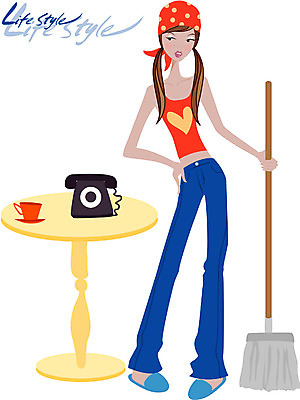 EPS 라이프스타일 웰빙 여자 가사 일러스트 탁자 실내 한명 사람 20대 성인 컵 커피잔 청소 전화기 걸레 대걸레 대청소 여자만 여자한명만 성인여자만 청년만 청년여자만 성인한명만 청년여자한명만 성인여자한명만 성인만 국내일러스트 1 식기 커피 가구 잔 청년 내부 생활 청소도구 파일형식 벡터