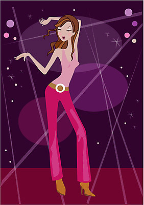 EPS 모델 라이프스타일 웰빙 여자 일러스트 휴식 한명 사람 20대 성인 취미 라이프 파티 춤 클럽 여자만 여자한명만 성인여자만 청년만 청년여자만 성인한명만 청년여자한명만 성인여자한명만 성인만 국내일러스트 1 컨셉 문화예술 이벤트 청년 생활 파일형식 벡터