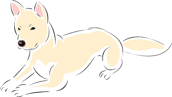 EPS 클립아트 동물 척추동물 한마리 육지동물 반려견 일러스트 포유류 사람없음 반려동물 개 강아지 진돗개 국내일러스트 1 파일형식 벡터