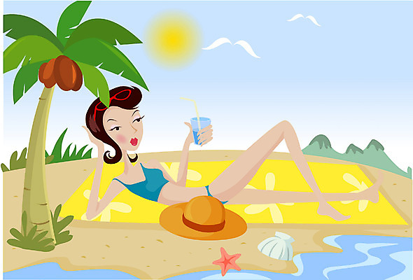 EPS 주간 라이프스타일 웰빙 계절 여자 음료 여행 일러스트 휴가 휴식 한명 사람 20대 성인 취미 해변 야외 여름 여름휴가 바캉스 야자수 선탠 대서 여자만 여자한명만 성인여자만 청년만 청년여자만 성인한명만 청년여자한명만 성인여자한명만 성인만 국내일러스트 자연요소 나무 1 바다 컨셉 청년 생활 절기 파일형식 벡터 여름_계절