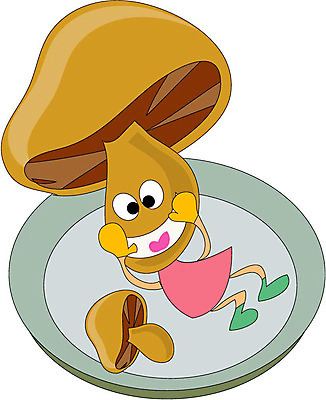 EPS 클립아트 식물 캐릭터 접시 얼굴 일러스트 표정 의인화 형상 버섯 표현 묘사 일러캐릭터 식기 신체부위 파일형식 벡터