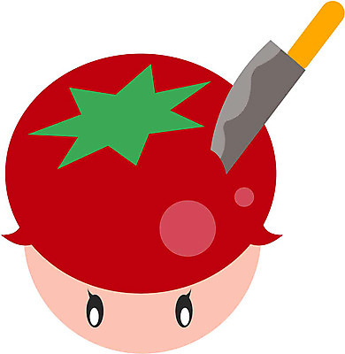 EPS 클립아트 식물 캐릭터 열매 얼굴 토마토 채소 일러스트 식재료 표정 의인화 형상 사람없음 표현 칼 묘사 음식캐릭터 과일캐릭터 일러캐릭터 음식 신체부위 파일형식 벡터