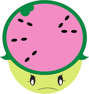 EPS 클립아트 식물 캐릭터 열매 얼굴 과일 일러스트 수박 표정 의인화 형상 표현 묘사 일러캐릭터 신체부위 파일형식 벡터