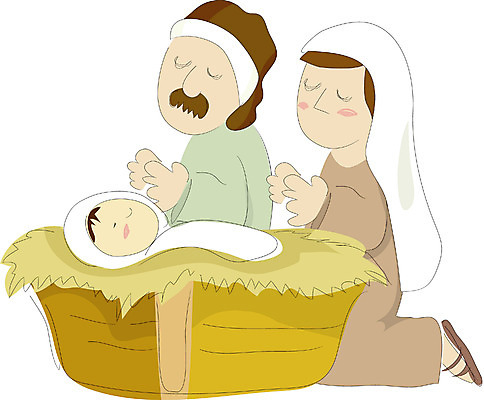 EPS 클립아트 여자 남자 기독교 종교 일러스트 사람 세명 천주교 기도 아기 아기예수 말구유 국내일러스트 예수 파일형식 벡터