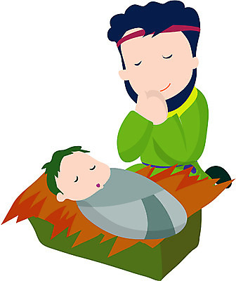 EPS 클립아트 남자 기독교 종교 일러스트 사람 두명 천주교 기도 아기 아기예수 말구유 남자만 국내일러스트 예수 파일형식 벡터