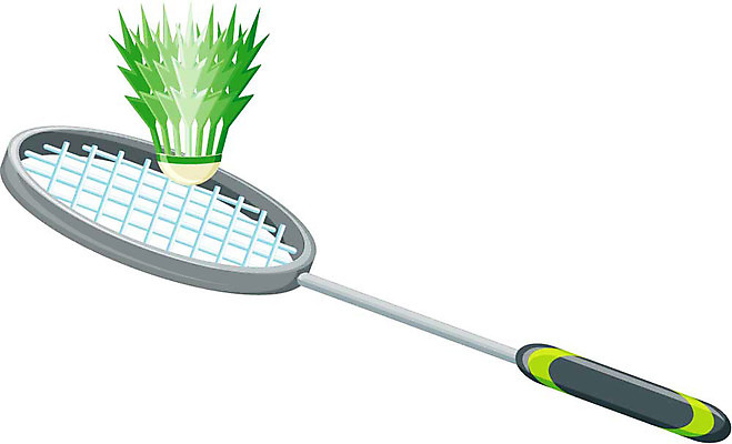 EPS 스포츠용품 일러스트 사람없음 라켓 배드민턴라켓 셔틀콕 배드민턴 국내일러스트 스포츠 구기 오브젝트 파일형식 벡터