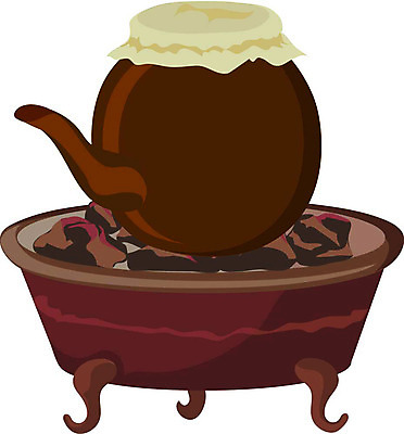 EPS 일러스트 의학 사람없음 치료 약 한의학 의료용품 한약 오브젝트 화로 약탕기 한방용품 국내일러스트 그릇 의료기기 주방용품 파일형식 벡터