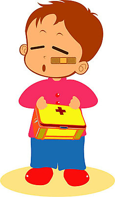 EPS 클립아트 남자 초등학생 어린이 일러스트 한명 사람 소년 환자 반창고 구급상자 구급약 약상자 남자만 남자한명만 어린이만 소년만 소년한명만 국내일러스트 1 학생 의학 상자 약 의료용품 파일형식 벡터