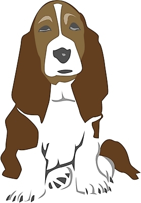 EPS 클립아트 동물 척추동물 한마리 육지동물 반려견 일러스트 포유류 사람없음 반려동물 개 강아지 잉글리시코커스패니얼 반려 국내일러스트 1 코커스패니얼 파일형식 벡터