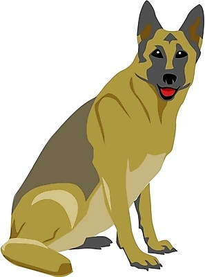 EPS 클립아트 동물 척추동물 한마리 육지동물 반려견 일러스트 포유류 사람없음 반려동물 개 강아지 반려 셰퍼드 국내일러스트 1 파일형식 벡터