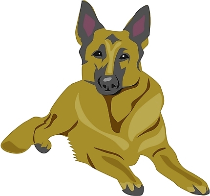 EPS 클립아트 동물 척추동물 한마리 육지동물 반려견 일러스트 포유류 사람없음 반려동물 개 강아지 반려 셰퍼드 국내일러스트 1 파일형식 벡터