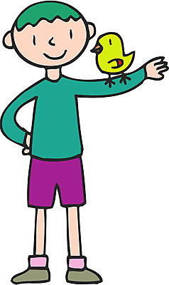 EPS 클립아트 한마리 남자 초등학생 어린이 일러스트 조류 한명 사람 소년 애완조 남자만 남자한명만 어린이만 소년만 소년한명만 국내일러스트 동물 1 학생 반려동물 파일형식 벡터