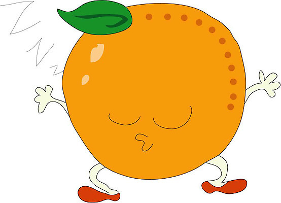 EPS 클립아트 식물 캐릭터 얼굴 오렌지 과일 일러스트 상상 귤 표정 의인화 형상 농작물 표현 잠 수면 묘사 음식캐릭터 과일캐릭터 오렌지캐릭터 일러캐릭터 음식 농업 신체부위 물 파일형식 벡터