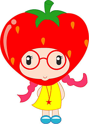 EPS 클립아트 캐릭터 원피스 안경 얼굴 과일 일러스트 목걸이 상상 딸기 표정 의인화 형상 사람 빨간색 노란색 표현 묘사 과일캐릭터 딸기캐릭터 가상인물 일러캐릭터 잡화 옷 컬러 장신구 신체부위 파일형식 벡터