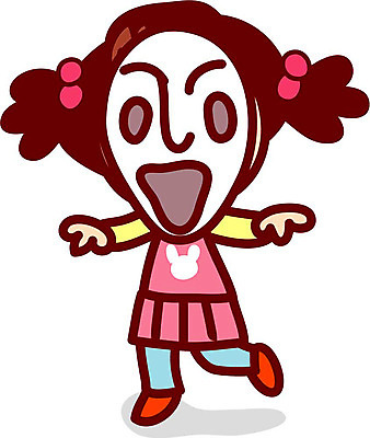 EPS 전신 클립아트 여자 어린이교육 교육 초등학생 어린이 일러스트 가면 한명 서기 사람 소녀 가면놀이 여자만 여자한명만 어린이만 소녀만 소녀한명만 국내일러스트 1 학생 모션 놀이 파일형식 벡터