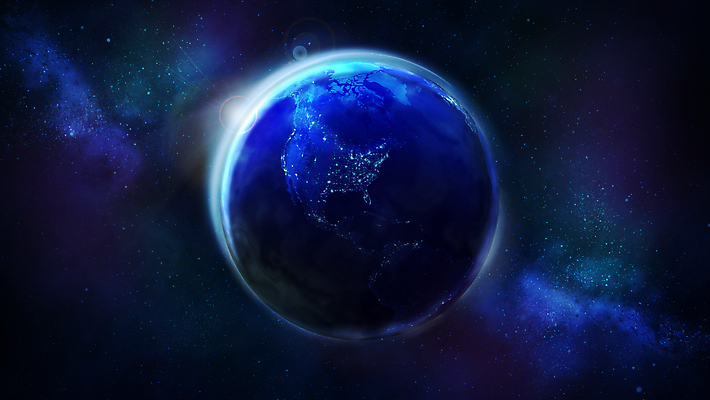 JPG 해외이미지 지구 일러스트 사람없음 파란색 우주 해외202004 해외일러스트 컬러 파일형식 이미지허브