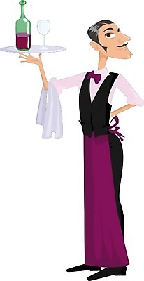 포토 JPG 해외이미지 유리 넥타이 갈색머리 쟁반 사람없음 수건 식당 와인 앞치마 웨이터 해외202004 해외포토 직업 헤어스타일 잡화 재질 주류 위생용품 상점 파일형식 이미지허브