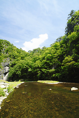 포토 JPG 해외이미지 구름 공원 여행 자연 하늘 휴가 풍경 사람없음 야외 초록색 파란색 강 계곡 일본 해외202004 해외포토 자연요소 공공시설 아시아 컬러 생태계 파일형식 이미지허브