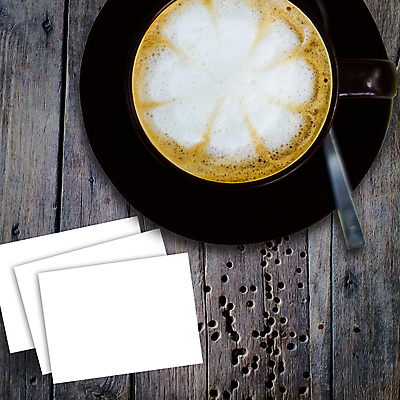 포토 JPG 해외이미지 종이 커피 음료 비즈니스 탁자 바닥 사람없음 목재 컵 갈색 숟가락 검은색 어둠 공백 흰색 구멍 신용카드 메시지 커피잔 크림 질감 카피스페이스 해외202004 해외포토 나무 식기 컬러 가구 재료 잔 수저 금융 파일형식 이미지허브