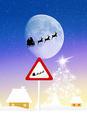 포토 JPG 해외이미지 도로 크리스마스 하늘 기념 선물 이벤트 사람없음 산타클로스 야간 사인 엽서 썰매 주목 해외202004 해외포토 자연요소 기념일 길 교통시설 편지 파일형식 이미지허브