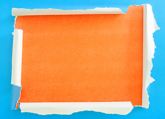 포토 JPG 해외이미지 하늘색 백그라운드 사람없음 하이앵글 주황색 찢어짐 색종이 카피스페이스 해외202004 해외포토 종이 뷰포인트 컬러 모션 파란색 공백 파일형식 이미지허브