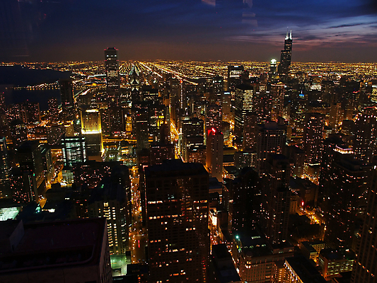 포토 JPG 해외이미지 야경 빌딩 사람없음 야외 건물 고층빌딩 도심 시카고 전경 해외202004 해외포토 건축물 풍경 미국 도시 야간 파일형식 탑뷰 풍경_경치 이미지허브