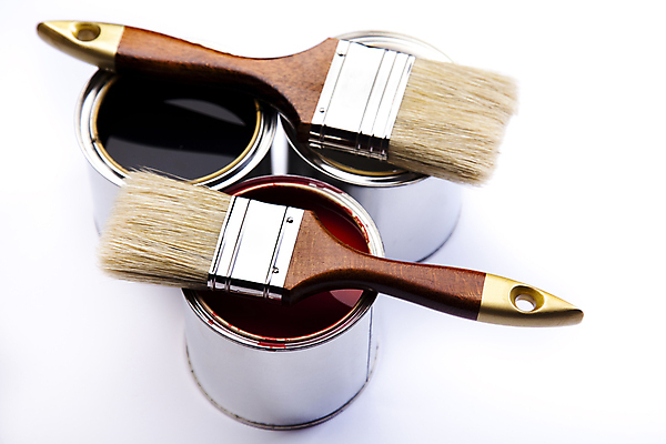 포토 JPG 해외이미지 미술 사람없음 페인트 흰배경 페인트통 페인트붓 해외202004 해외포토 백그라운드 문화예술 통 흰색 붓 파일형식 이미지허브