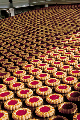 포토 JPG 해외이미지 공장 실내 사람없음 쿠키 가득함 일렬 많음 해외202004 해외포토 컨셉 공업 디저트 내부 파일형식 이미지허브