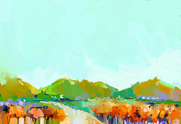 JPG 해외이미지 일러스트 산 풍경 사람없음 그림 손그림 유화 풍경화 해외202004 해외일러스트 미술 파일형식 이미지허브