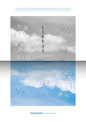 구름 템플릿 표지 사람없음 비눗방울 프레젠테이션 문서템플릿 서식 레이아웃 문서 제안서 이미지템플릿 AI파일 자연요소 파일형식 벡터