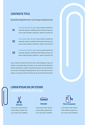 템플릿 내지 그래프 가위 사람없음 스테이플러 프레젠테이션 문서템플릿 서식 레이아웃 문서 클립 제안서 연필깎이 이미지템플릿 AI파일 문구용품 사무용품 파일형식 벡터