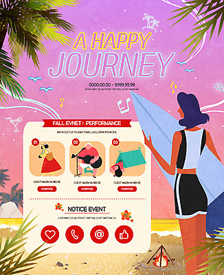 전신 PSD 템플릿 여자 남자 바다 여행 웹템플릿 이벤트페이지 텐트 이벤트 여러명 상반신 성인 야자수 캠핑 서핑 이미지템플릿 나무 다수 레저 캠핑도구 사람 수상스포츠 페이지 파일형식