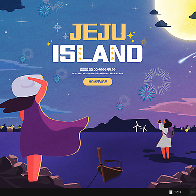 PSD 템플릿 여자 바다 여행 웹템플릿 팝업 이벤트팝업 웹팝업 이벤트 상반신 성인 두명 제주도 사진촬영 야간 선박 이미지템플릿 자연요소 수상교통 한국 사람 촬영 파일형식