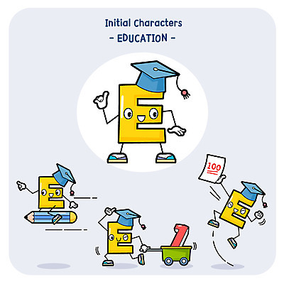 캐릭터 교육 일러스트 학사모 사람없음 세트 연필 수레 시험 우승 백점 사물캐릭터 일러캐릭터 AI파일 모자_잡화 졸업 학용품 필기구 카트 최고 점수 파일형식 벡터