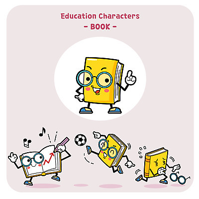 캐릭터 안경 일러스트 그래프 사람없음 책 세트 달리기 축구 사물캐릭터 일러캐릭터 AI파일 잡화 모션 구기 파일형식 벡터