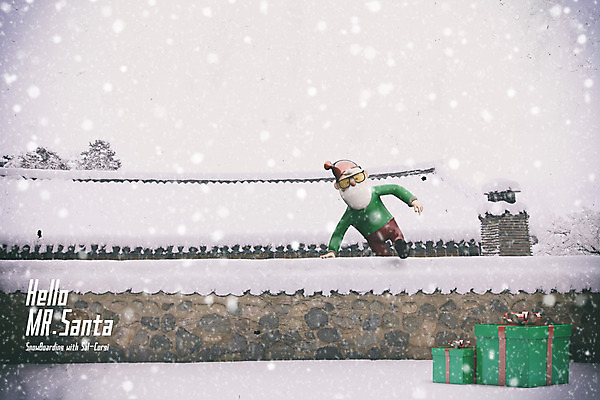 전신 PSD 편집이미지 캐릭터 노년 남자 크리스마스 겨울 한옥 선물 한명 선물상자 담장 산타클로스 3D 점프 눈 디지털합성 합성 눈내림 편집3D 자연요소 1 한국전통 계절 기념일 고건축 모션 날씨 눈_날씨 사람 성인 상자 파일형식