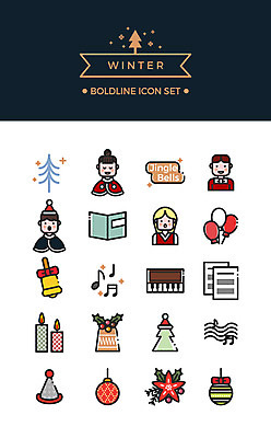 아이콘 여자 남자 악기 크리스마스장식 크리스마스 겨울 초 노래 사람 여러명 책 세트 크리스마스트리 고깔모자 건반 피아노 라인아이콘 악보 합창 징글벨 볼드라인 2D아이콘 AI파일 모자_잡화 계절 기념일 음악 다수 종 건반악기 파일형식 벡터