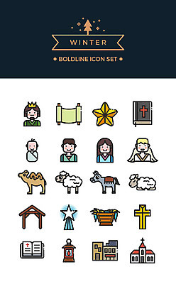 아이콘 여자 남자 별 종교 십자가 크리스마스 겨울 천사 사람 여러명 세트 교회 성경 등불 아기 양 예수 왕 라인아이콘 문서 마리아 당나귀 마굿간 요한 볼드라인 헤로데스 2D아이콘 AI파일 자연요소 계절 기념일 기독교 다수 종교용품 포유류 종교건축 조명 건물 말_동물 신_종교 외양간 신약성서 파일형식 벡터