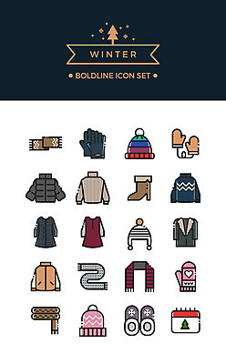 아이콘 원피스 장갑 겨울 털모자 부츠 실내화 사람없음 세트 목도리 점퍼 외투 달력 스웨터 라인아이콘 니트 볼드라인 손모아장갑 2D아이콘 AI파일 모자_잡화 잡화 옷 계절 신발 상의 파일형식 벡터