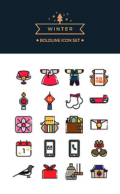 아이콘 명절 겨울 주택 복주머니 사람없음 스마트폰 세트 설날 달력 종 보자기 복 라인아이콘 노리개 까치 복조리 꽃신 버선 안부 세뱃돈 연락처 볼드라인 2D아이콘 AI파일 전통 계절 기념일 신발 조류 양말 전통소품 건물 핸드폰 스마트기기 한자 파일형식 벡터 천_직물