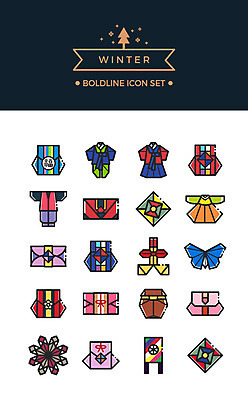 아이콘 명절 나비 겨울 봉투 복주머니 사람없음 세트 설날 눈 복 한복 라인아이콘 연 저고리 종이접기 복조리 세뱃돈 볼드라인 2D아이콘 AI파일 자연요소 한국전통 전통 계절 기념일 종이 곤충 날씨 전통소품 놀이용품 한자 전통의상 접기 파일형식 벡터
