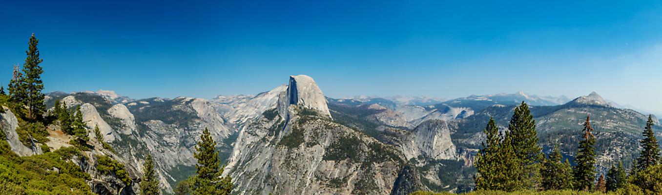포토 JPG 해외이미지 나무 하늘 산 사람없음 파란색 골짜기 계곡 하이킹 소나무 연기 숲 빙하 캘리포니아 암초 요세미티국립공원 화강암 해외202004 해외포토 식물 컬러 자연 레저 국립공원 미국 암석 파일형식 이미지허브