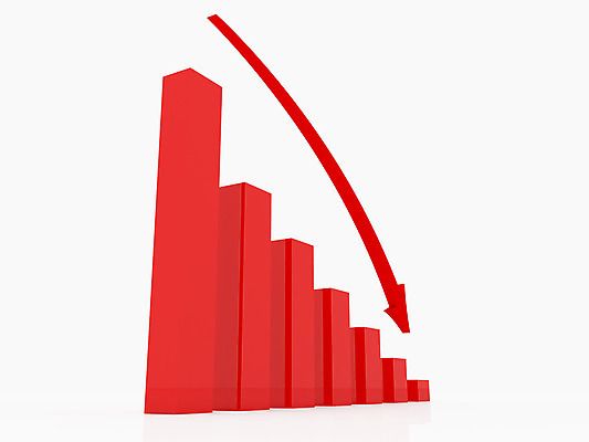 포토 JPG 해외이미지 비즈니스 그래프 사람없음 빨간색 금융 3D 인포그래픽 하락 보고서 위기 적자 하락세 해외202004 해외포토 컬러 컨셉 경제 디지털합성 파일형식 이미지허브