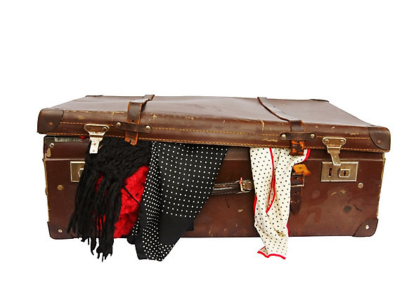 포토 JPG 해외이미지 옷 클리핑패스 여행 근접촬영 사람없음 갈색 캐리어 여행가방 물방울무늬 가득함 수트케이스 해외202004 해외포토 뷰포인트 컬러 무늬 가방 파일형식 이미지허브