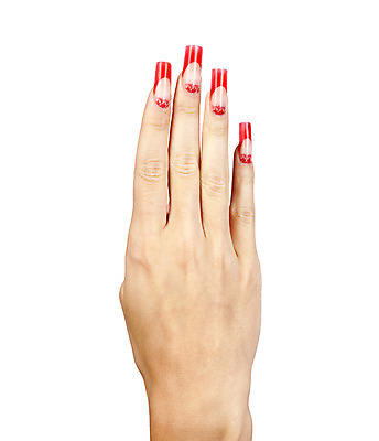 포토 JPG 해외이미지 모델 손 디자인 여자 포즈 패턴 손가락 미술 한명 사람 빨간색 상점 흰색 손톱관리 손톱 피부 사인 피부관리 그림 우표 프랑스어 거짓 고립 인공 팁 아크릴 해외202004 해외포토 문자 1 컬러 무늬 재질 문화예술 신체부위 뷰티 네일아트 파일형식 이미지허브