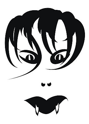 포토 JPG 해외이미지 일러스트 사람없음 검은색 할로윈 치아 문신 공상 흡혈귀 해외202004 해외일러스트 컬러 소화기관 파일형식 이미지허브