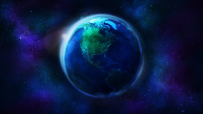 JPG 해외이미지 지구 일러스트 사람없음 파란색 우주 해외202004 해외일러스트 컬러 파일형식 이미지허브