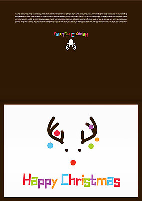 템플릿 기념일 크리스마스 카드템플릿 크리스마스카드 사람없음 루돌프 원형 이미지템플릿 AI파일 도형 사슴 카드_감사 이벤트 파일형식 벡터