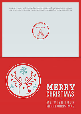 템플릿 기념일 크리스마스 카드템플릿 크리스마스카드 눈꽃 사람없음 루돌프 원형 이미지템플릿 AI파일 도형 사슴 카드_감사 눈_날씨 이벤트 파일형식 벡터